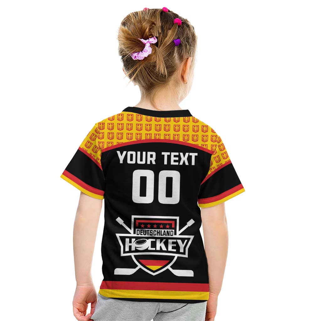 Custom Germany Hockey Kid T Shirt Trager der Adler Flag Style