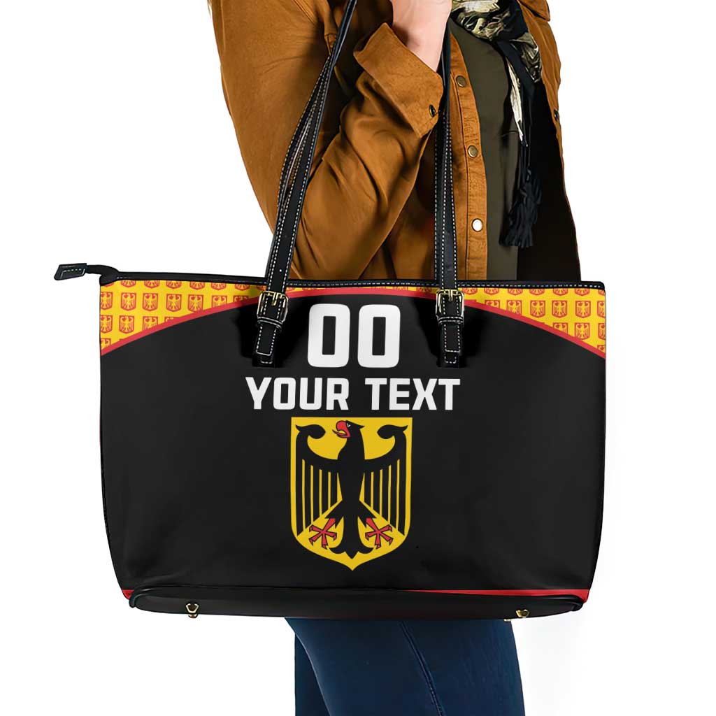 Custom Germany Hockey Leather Tote Bag Trager der Adler Flag Style