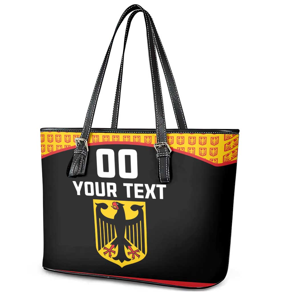 Custom Germany Hockey Leather Tote Bag Trager der Adler Flag Style