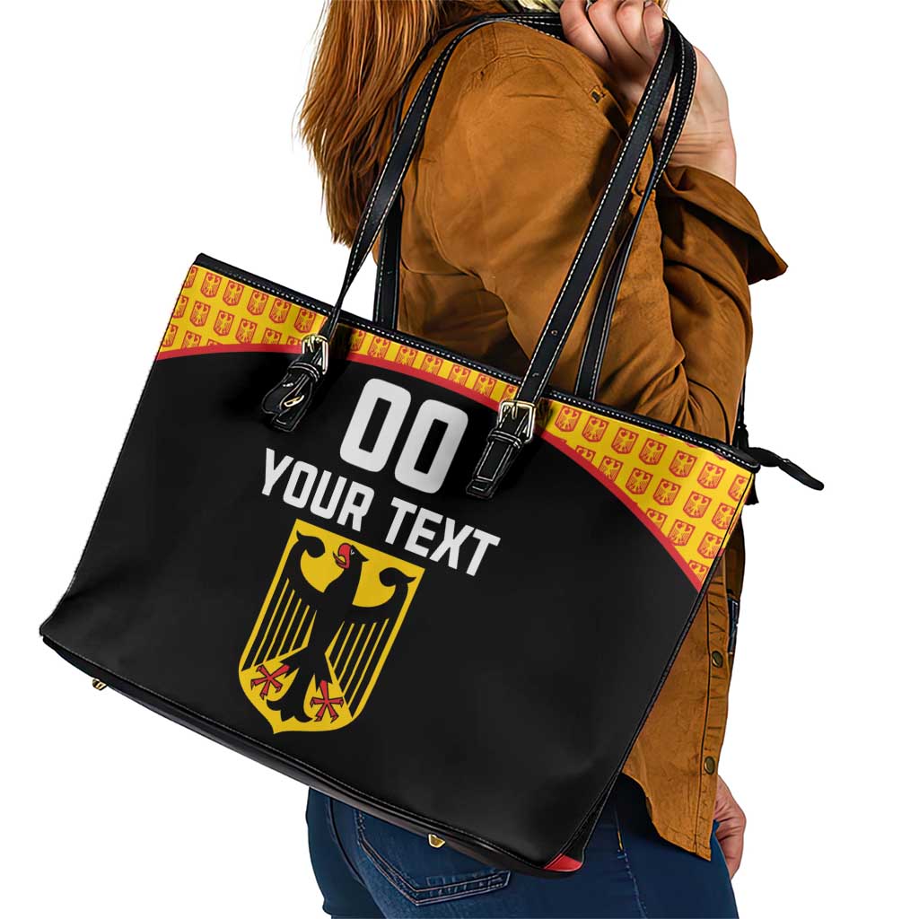 Custom Germany Hockey Leather Tote Bag Trager der Adler Flag Style