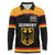 Custom Germany Hockey Long Sleeve Polo Shirt Trager der Adler Flag Style