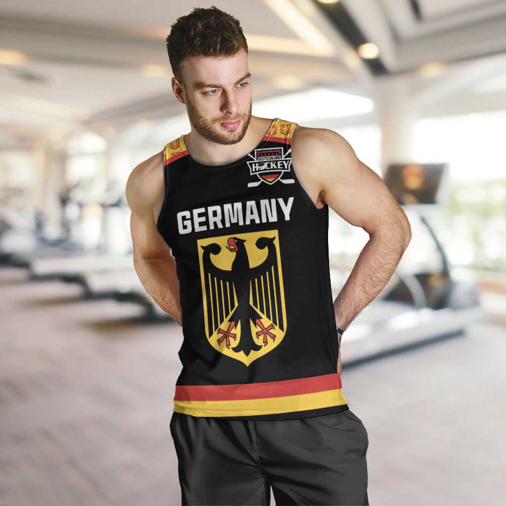 Custom Germany Hockey Men Tank Top Trager der Adler Flag Style