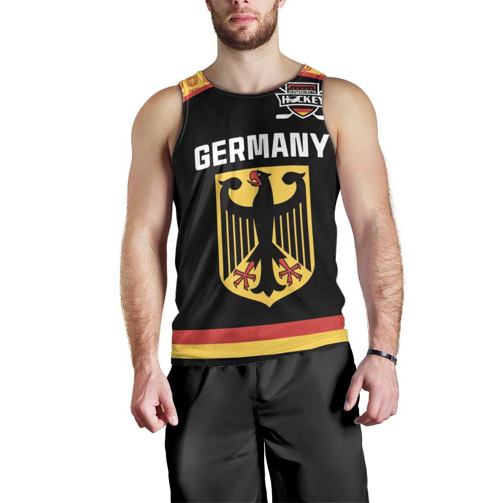 Custom Germany Hockey Men Tank Top Trager der Adler Flag Style
