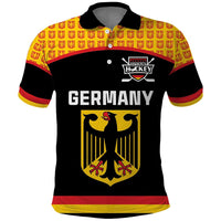 Custom Germany Hockey Polo Shirt Trager der Adler Flag Style