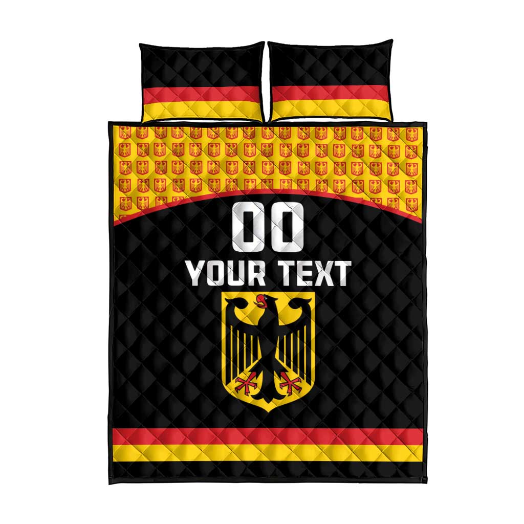 Custom Germany Hockey Quilt Bed Set Trager der Adler Flag Style