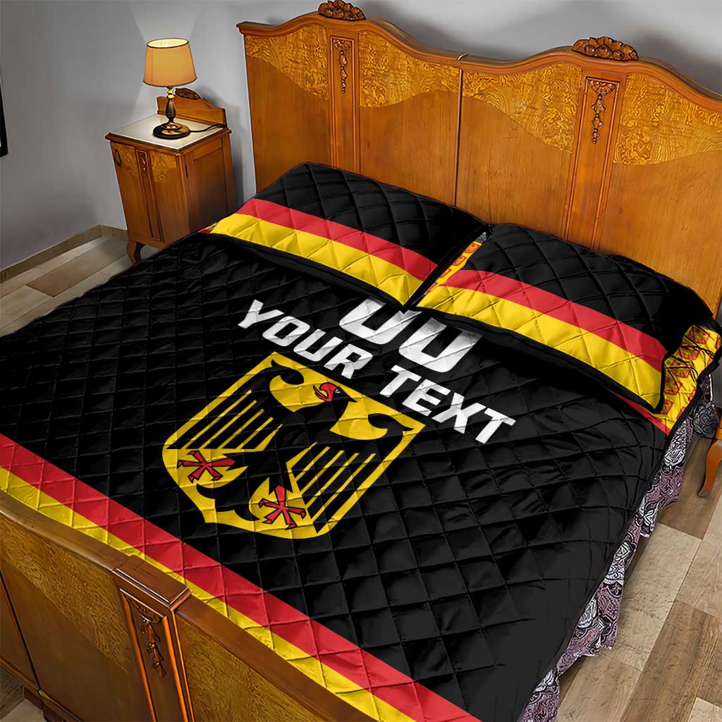 Custom Germany Hockey Quilt Bed Set Trager der Adler Flag Style
