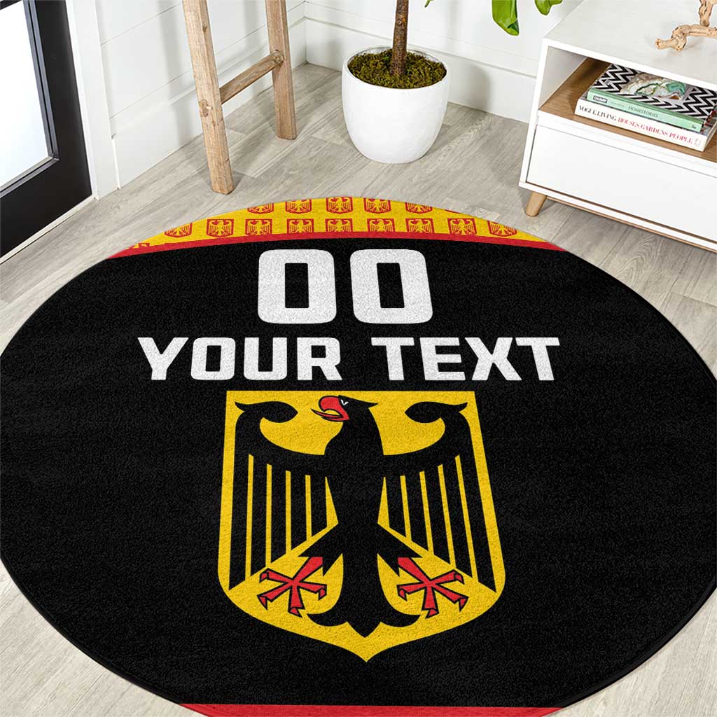 Custom Germany Hockey Round Carpet Trager der Adler Flag Style