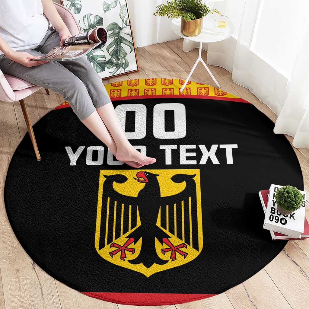 Custom Germany Hockey Round Carpet Trager der Adler Flag Style