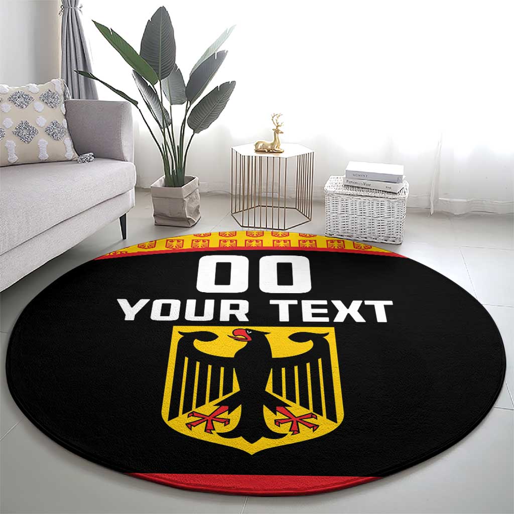 Custom Germany Hockey Round Carpet Trager der Adler Flag Style