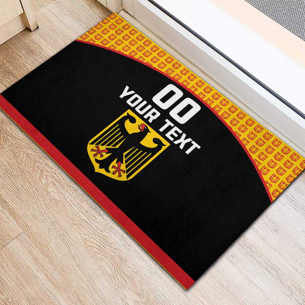 Custom Germany Hockey Rubber Doormat Trager der Adler Flag Style