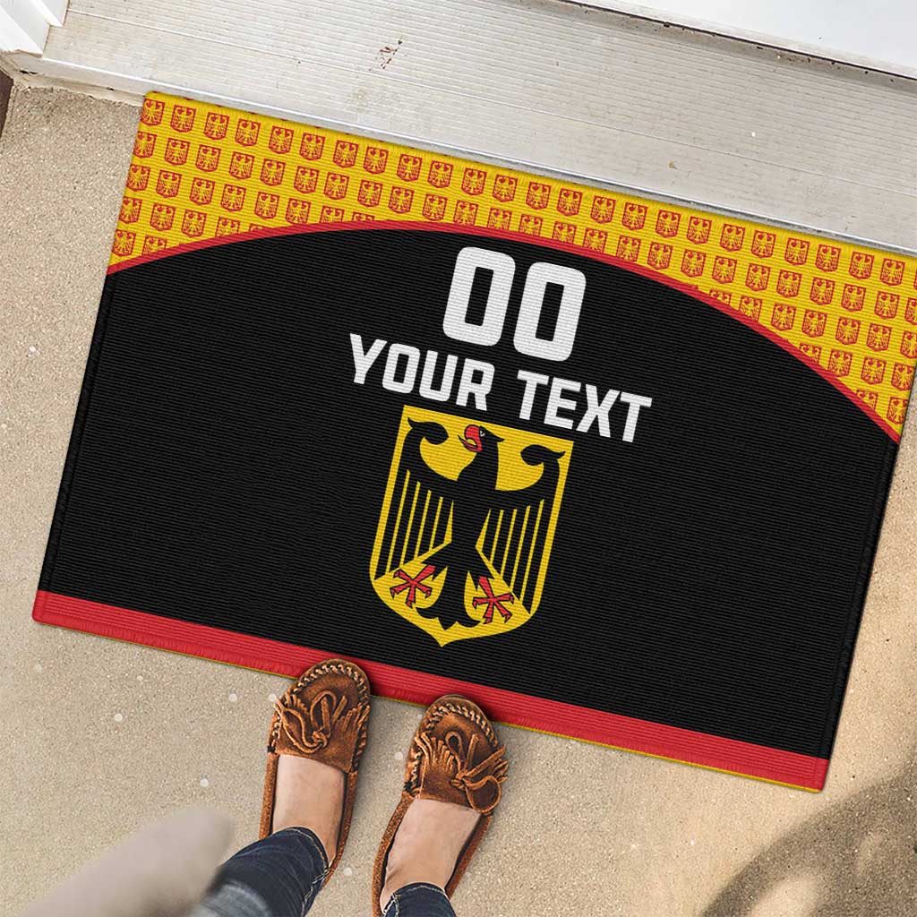 Custom Germany Hockey Rubber Doormat Trager der Adler Flag Style