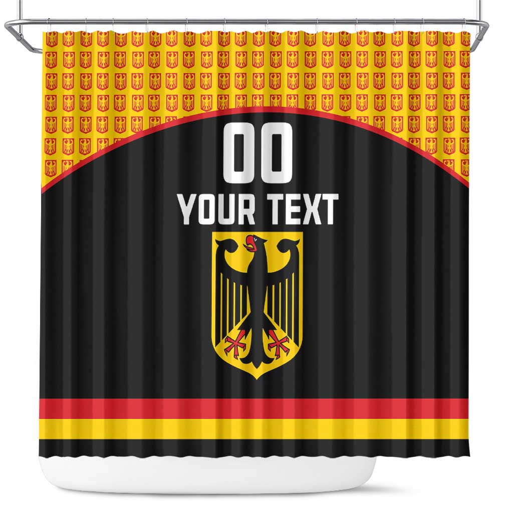 Custom Germany Hockey Shower Curtain Trager der Adler Flag Style