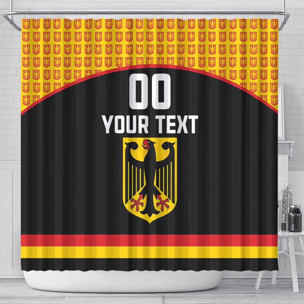 Custom Germany Hockey Shower Curtain Trager der Adler Flag Style