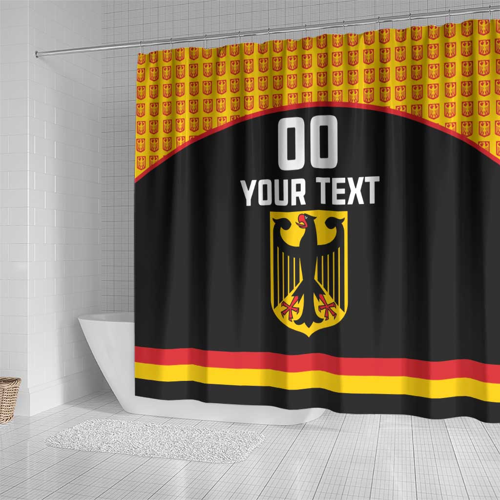 Custom Germany Hockey Shower Curtain Trager der Adler Flag Style