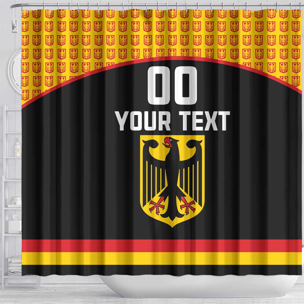Custom Germany Hockey Shower Curtain Trager der Adler Flag Style