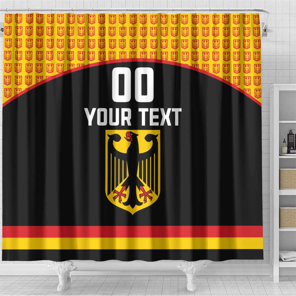 Custom Germany Hockey Shower Curtain Trager der Adler Flag Style