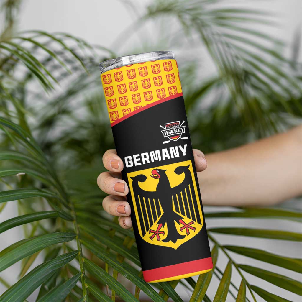 Custom Germany Hockey Skinny Tumbler Trager der Adler Flag Style