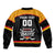 Custom Germany Hockey Sleeve Zip Bomber Jacket Trager der Adler Flag Style