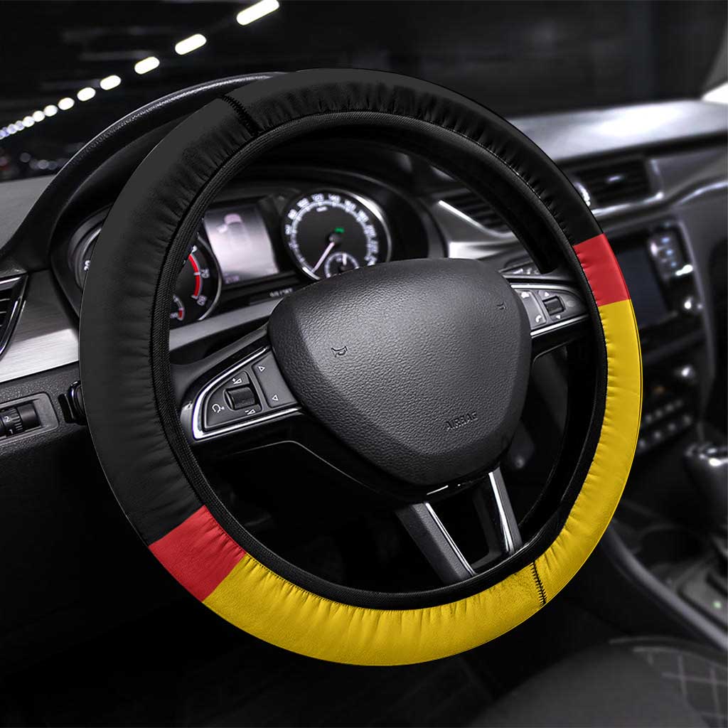 Germany Hockey Steering Wheel Cover Trager der Adler Flag Style