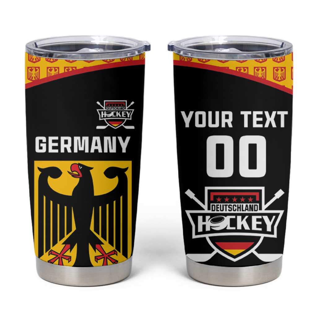 Custom Germany Hockey Tumbler Cup Trager der Adler Flag Style