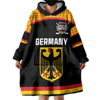 Custom Germany Hockey Wearable Blanket Hoodie Trager der Adler Flag Style
