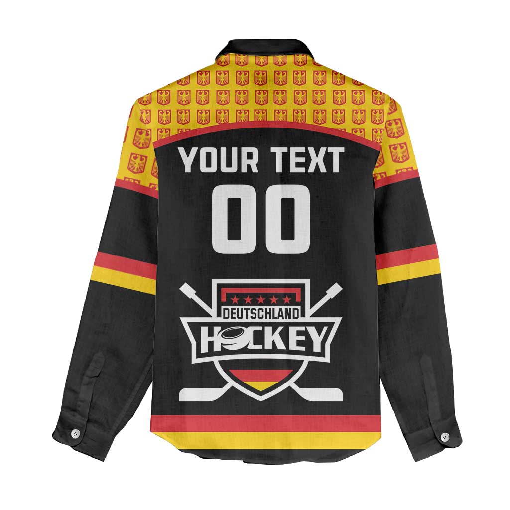 Custom Germany Hockey Women Casual Shirt Trager der Adler Flag Style