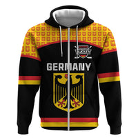 Custom Germany Hockey Zip Hoodie Trager der Adler Flag Style
