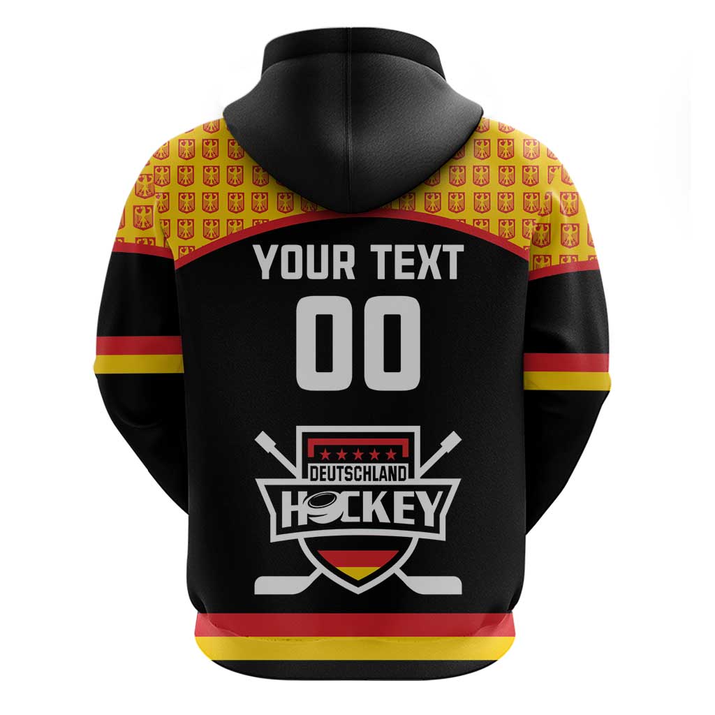 Custom Germany Hockey Zip Hoodie Trager der Adler Flag Style