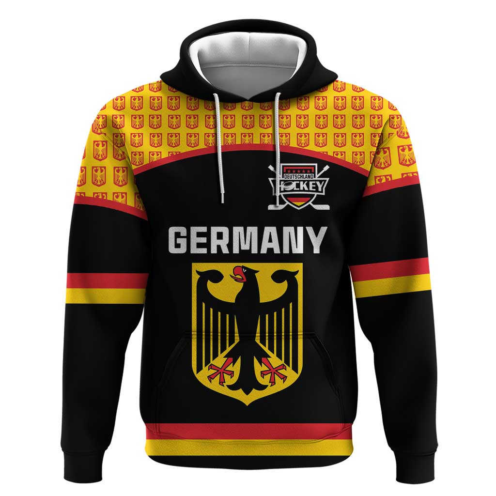 Custom Germany Hockey Zip Hoodie Trager der Adler Flag Style