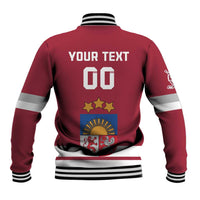 Custom Latvia Hockey Baseball Jacket Latvijas Go Champions