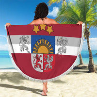 Custom Latvia Hockey Beach Blanket Latvijas Go Champions
