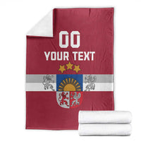 Custom Latvia Hockey Blanket Latvijas Go Champions