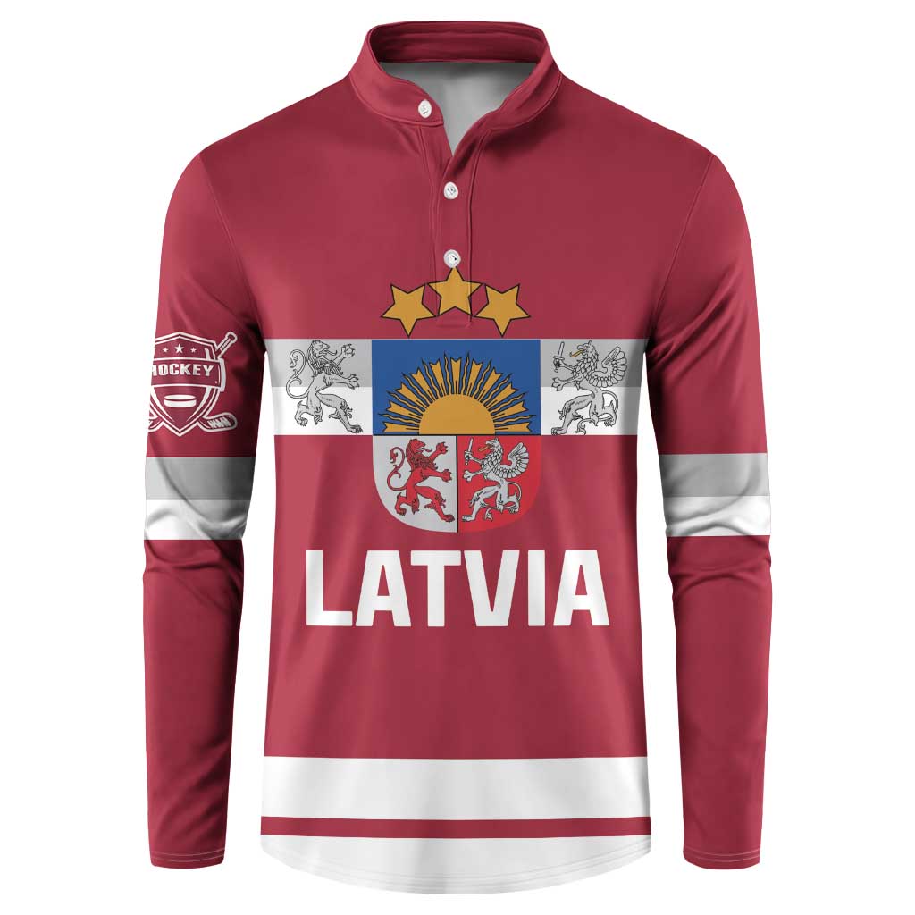 Custom Latvia Hockey Button Sweatshirt Latvijas Go Champions