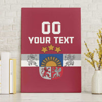 Custom Latvia Hockey Canvas Wall Art Latvijas Go Champions