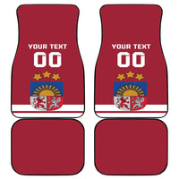 Custom Latvia Hockey Car Mats Latvijas Go Champions
