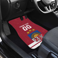 Custom Latvia Hockey Car Mats Latvijas Go Champions