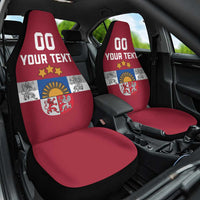 Custom Latvia Hockey Car Seat Cover Latvijas Go Champions