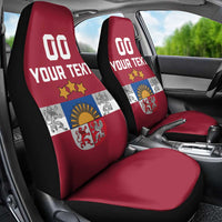 Custom Latvia Hockey Car Seat Cover Latvijas Go Champions