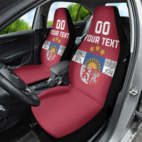 Custom Latvia Hockey Car Seat Cover Latvijas Go Champions