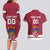 Custom Latvia Hockey Couples Matching Long Sleeve Bodycon Dress and Hawaiian Shirt Latvijas Go Champions