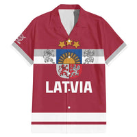 Custom Latvia Hockey Family Matching Mermaid Dress and Hawaiian Shirt Latvijas Go Champions