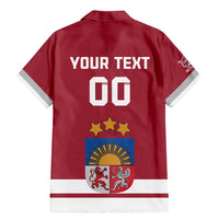 Custom Latvia Hockey Family Matching Mermaid Dress and Hawaiian Shirt Latvijas Go Champions