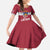 Custom Latvia Hockey Family Matching Off The Shoulder Long Sleeve Dress and Hawaiian Shirt Latvijas Go Champions