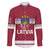Custom Latvia Hockey Family Matching Off The Shoulder Long Sleeve Dress and Hawaiian Shirt Latvijas Go Champions