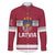 Custom Latvia Hockey Family Matching Off Shoulder Short Dress and Hawaiian Shirt Latvijas Go Champions