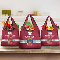 Custom Latvia Hockey Grocery Bag Latvijas Go Champions