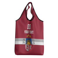 Custom Latvia Hockey Grocery Bag Latvijas Go Champions