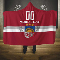 Custom Latvia Hockey Hooded Blanket Latvijas Go Champions