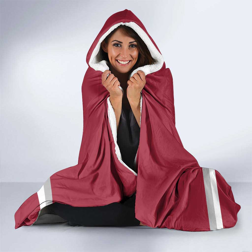 Custom Latvia Hockey Hooded Blanket Latvijas Go Champions