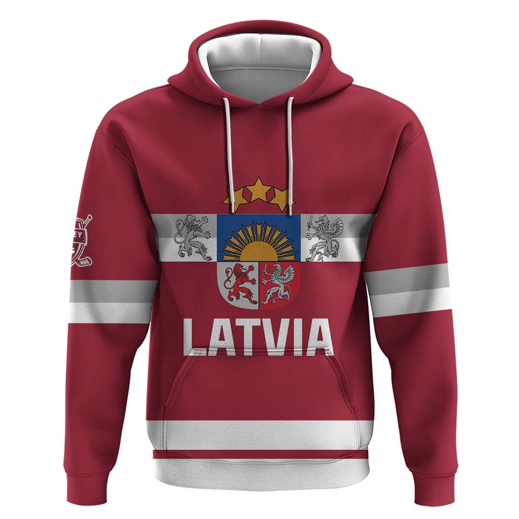 Custom Latvia Hockey Hoodie Latvijas Go Champions